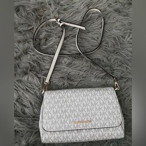 Michael Kors Crossbody Bag, Beige and Gold